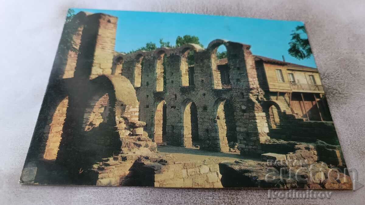 Пощенска картичка Несебър Църквата Старата митрополия 1978
