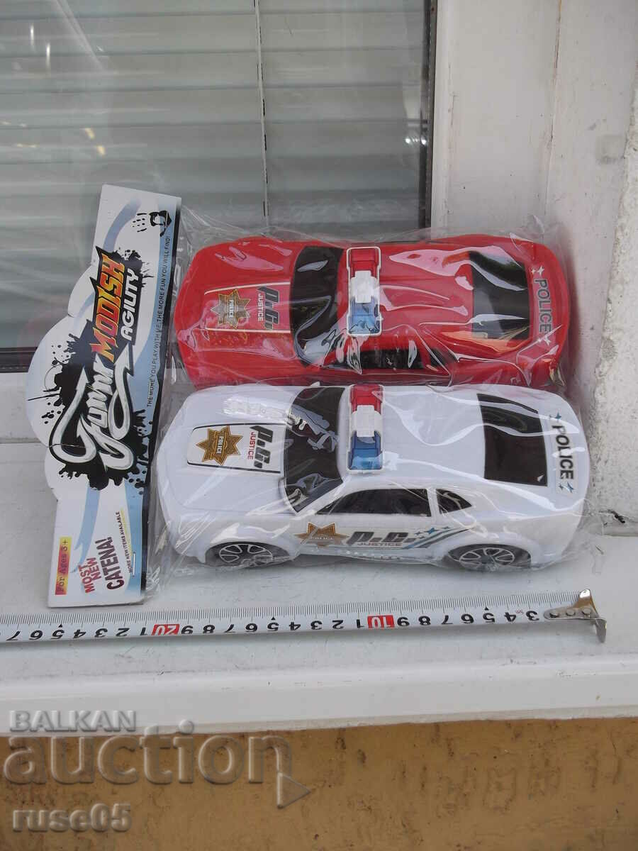 Lot of 2 pcs. police cars new with price 7.00 BGN | € 3.58