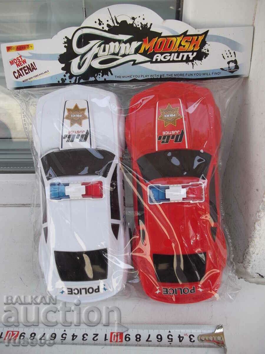 Lot of 2 pcs. police cars new