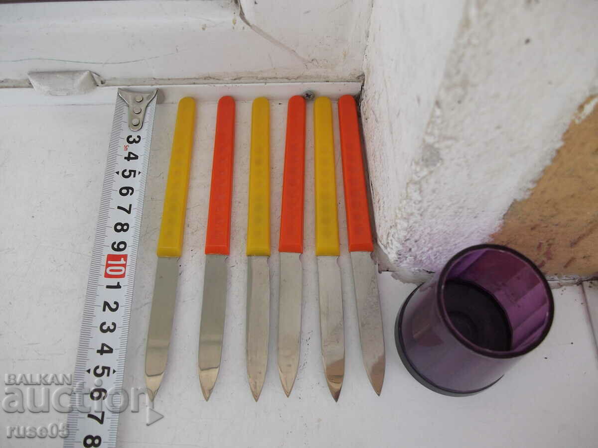 Delivery of Lot of 6 pcs. service knives German - GDR-DDR Delivery of Lot of 6 pcs. service knives German - GDR-DDR
