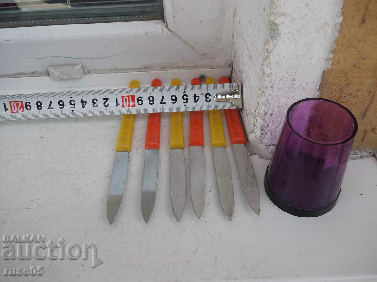 Lot of 6 pcs. service knives German - GDR-DDR - 5 Lot of 6 pcs. service knives German - GDR-DDR - 5