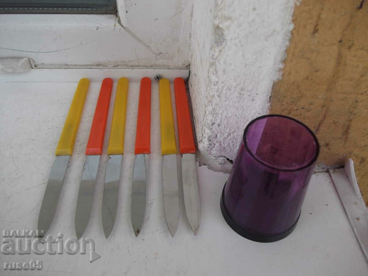 Lot of 6 pcs. service knives German - GDR-DDR - 6 Lot of 6 pcs. service knives German - GDR-DDR - 6