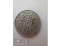 Moneda Marea Britanie - 2 Shillings 1956 Elisabeta a II-a
