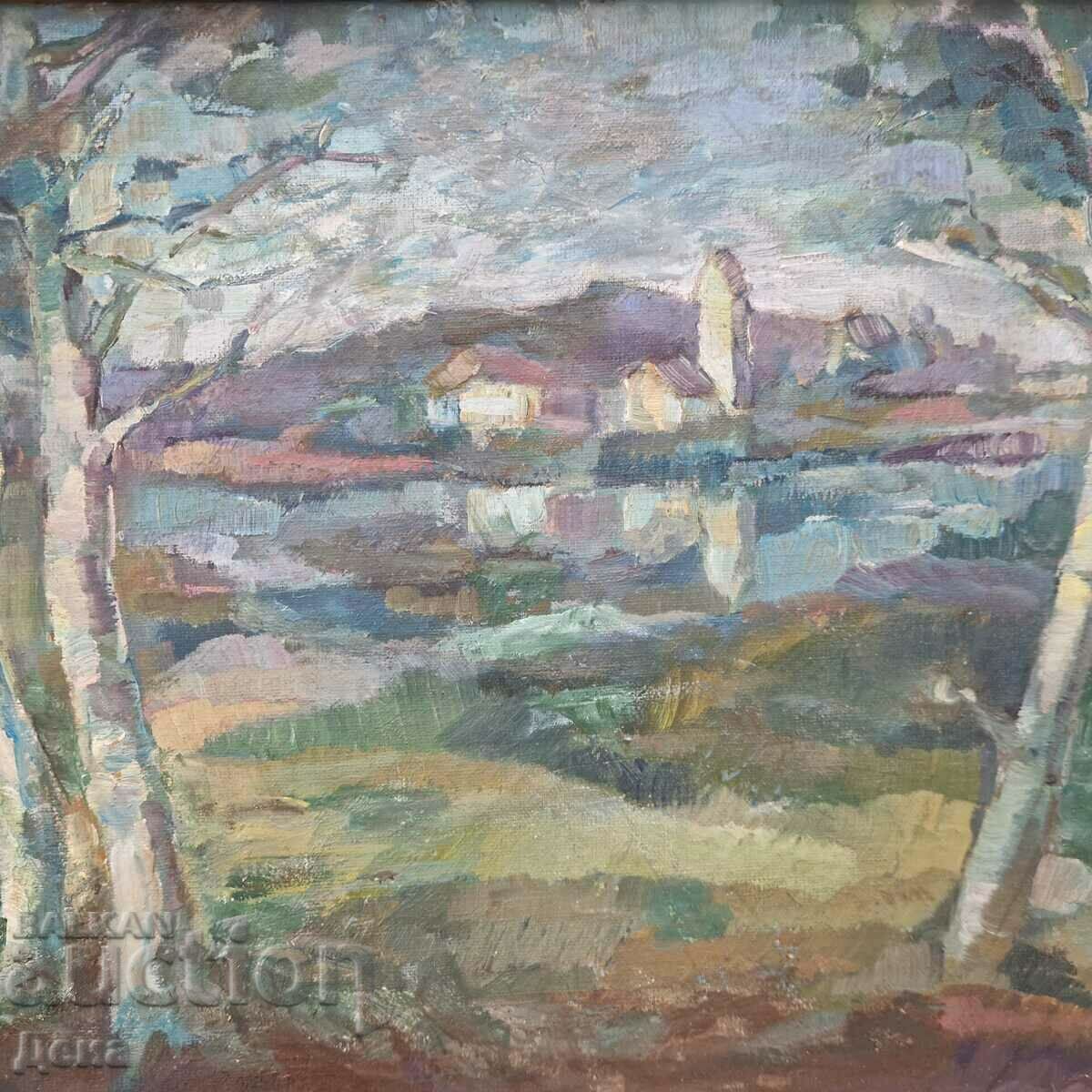 Auction  Dimitar Petrov painting 1995