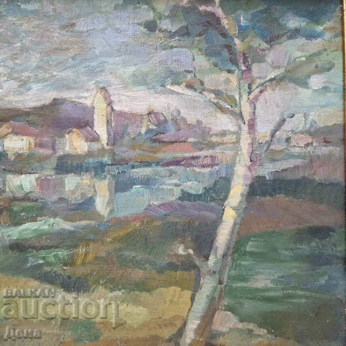 Delivery of Dimitar Petrov painting 1995