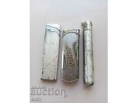 Three pieces of metal lighters, for collectors