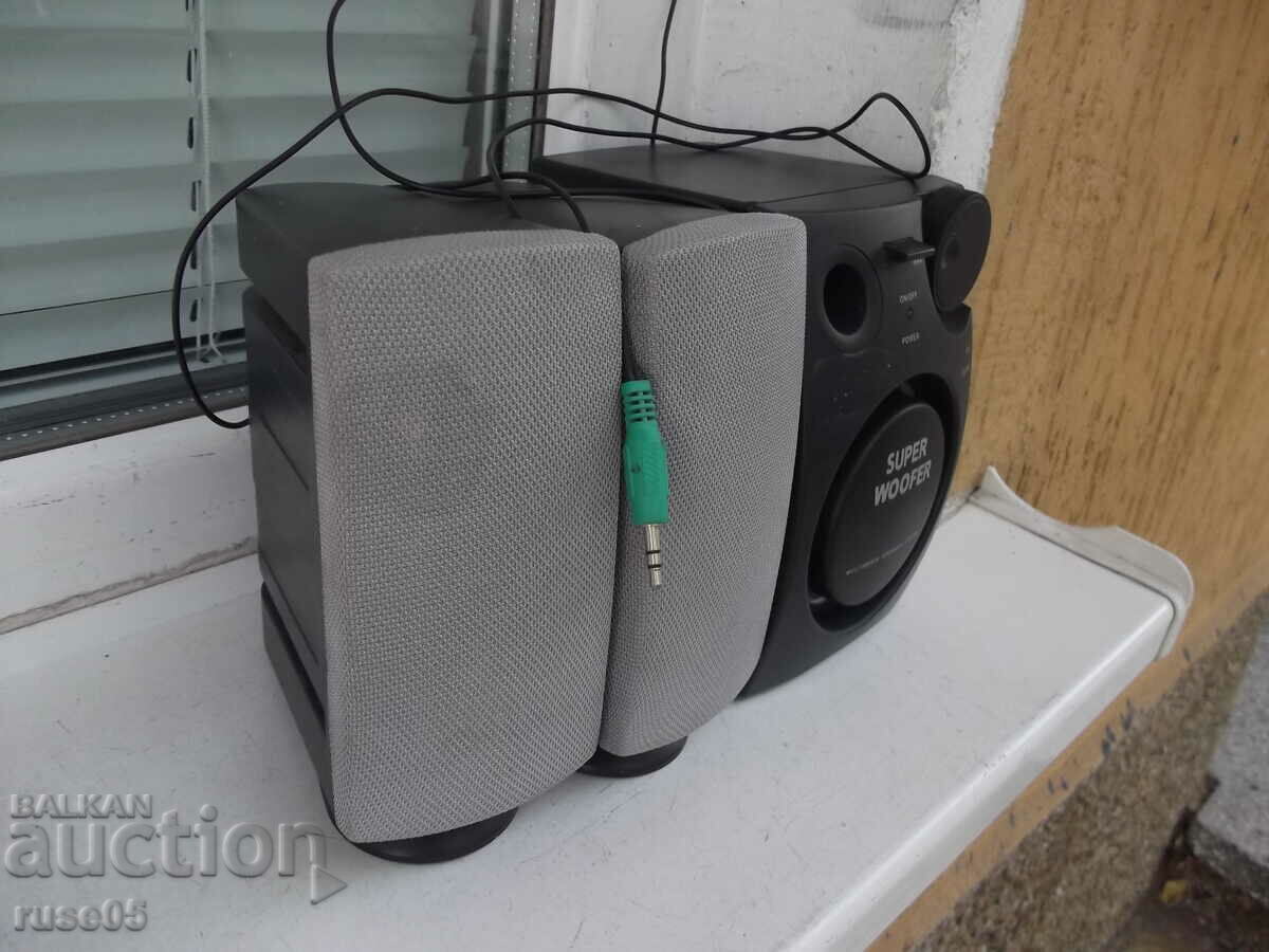 Auction "SUPER WOOFER" audio system working Auction "SUPER WOOFER" audio system working