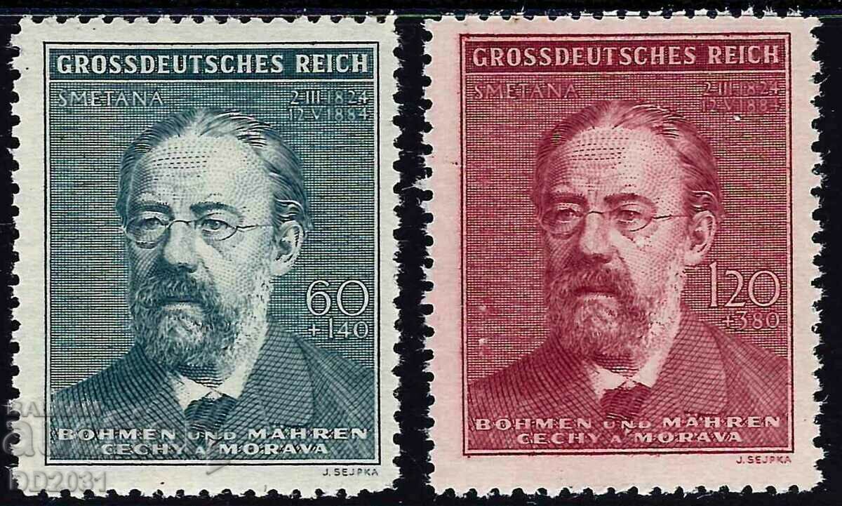 Bohemia and Moravia Reich 1942 - composers Smetana MNH