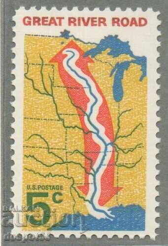 1966. USA. The Great River Road.