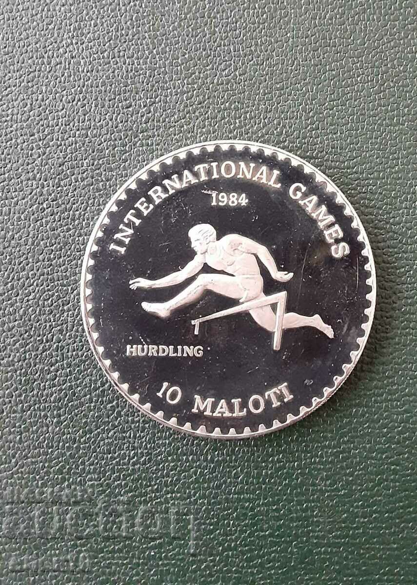 Lesotho 10 Maloti 1984 PROOF