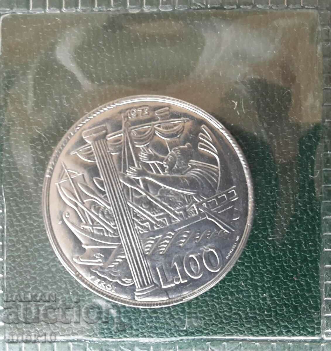 Сан  Марино  100  лира   1973