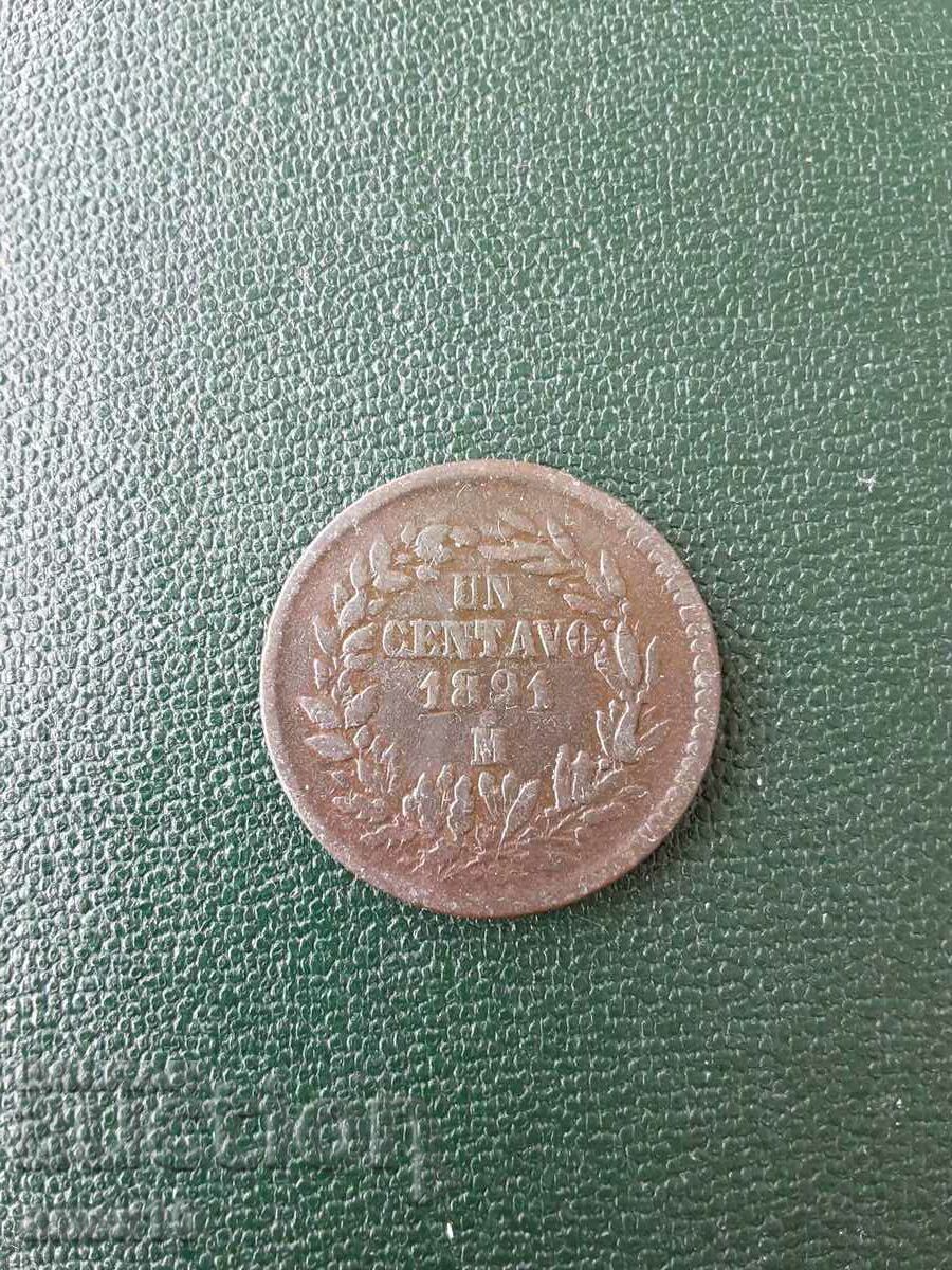 Mexic 1 centavos 1891