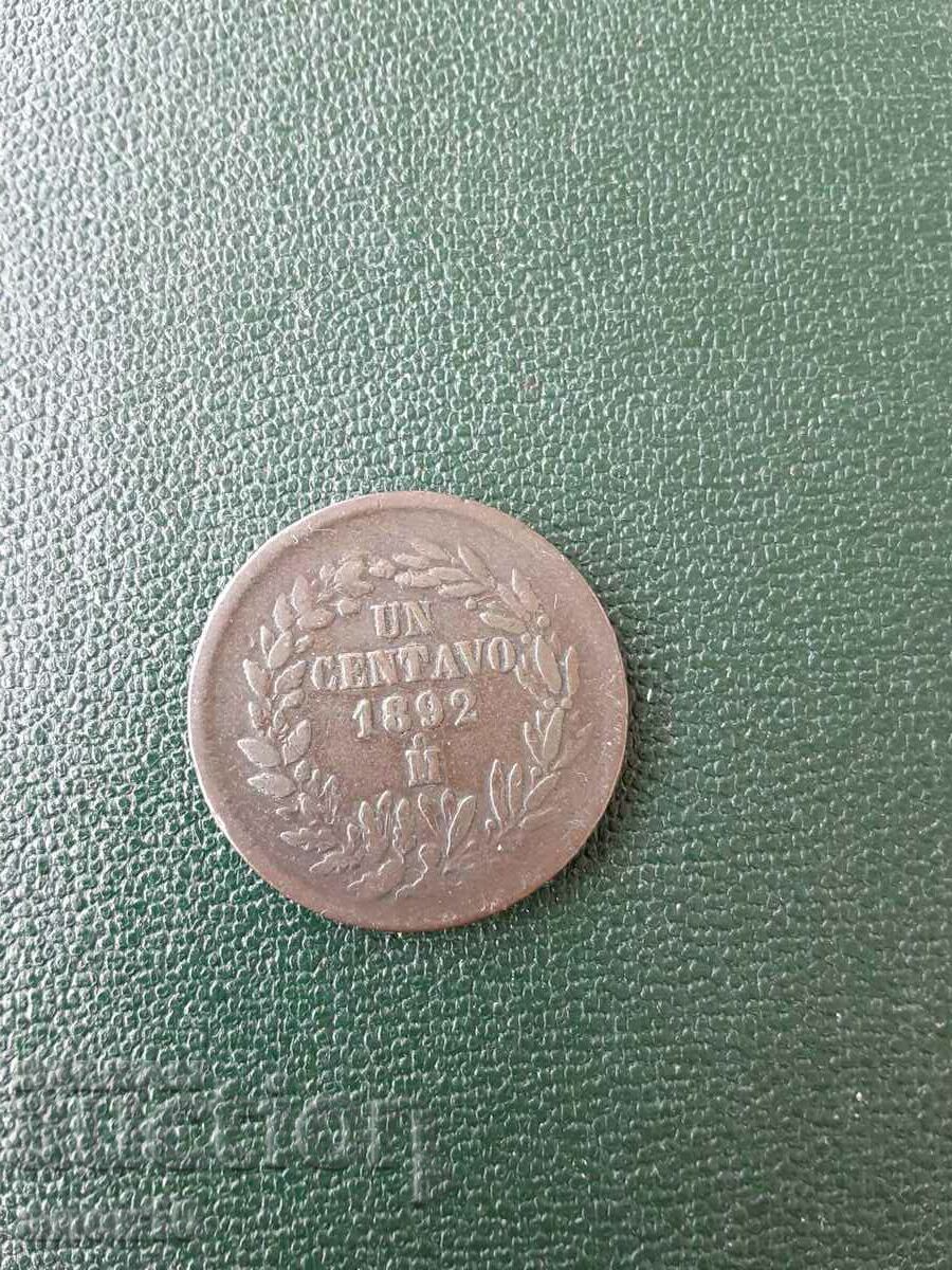 Μεξικό 1 centavos 1892