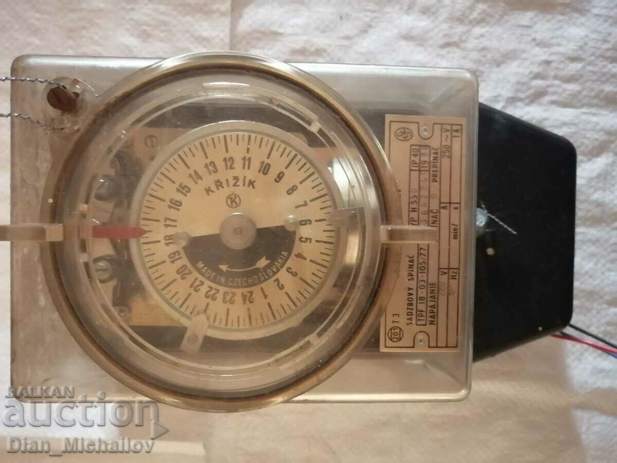 Old Electricity Meter Clock