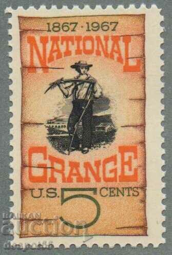 1967. САЩ. National Grange - социална организация в САЩ.