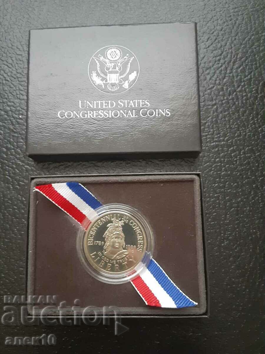USA 1/2 dollar 1989 PROF