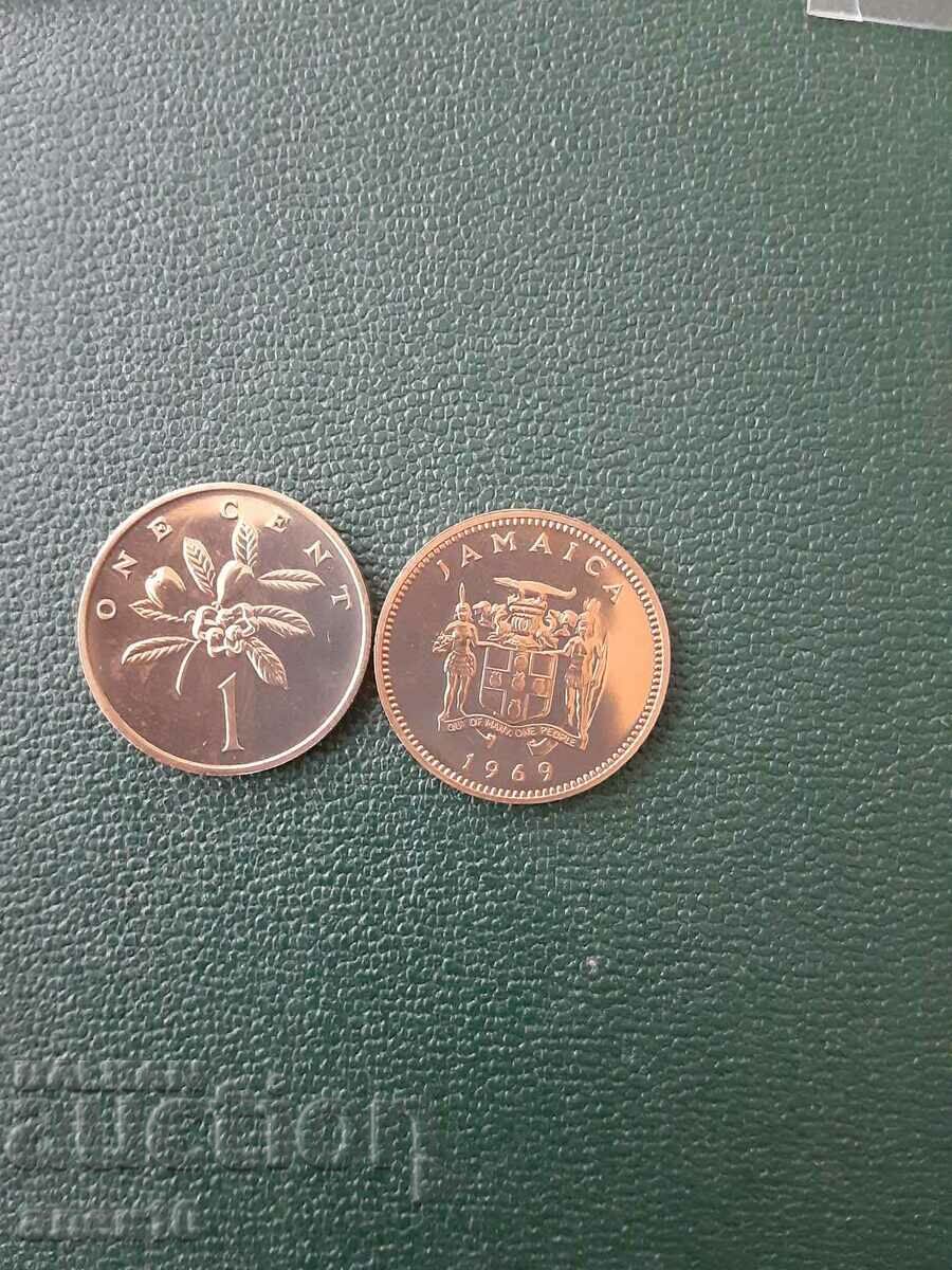 Ямайка    1  цент   1969