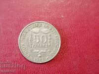 1982 West Africa 50 francs