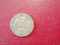 1972 West Africa 50 francs
