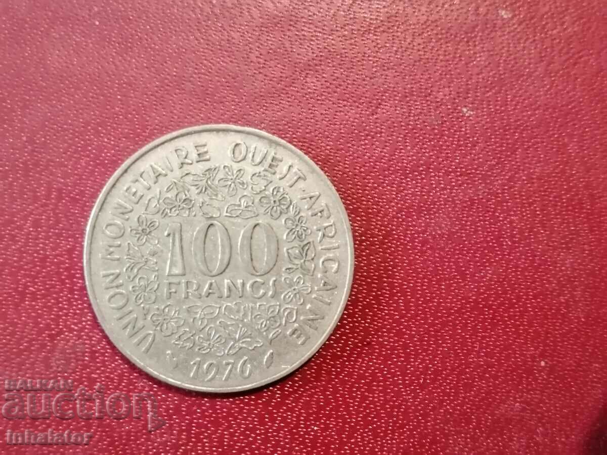1976 Δυτική Αφρική 100 φράγκα