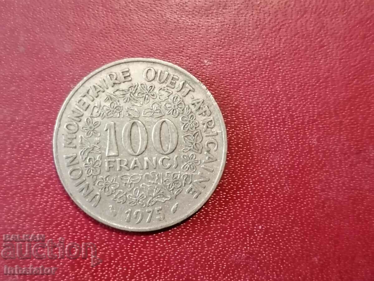 1975 West Africa 100 francs