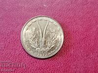 1977 год Западна Африка 5 франка