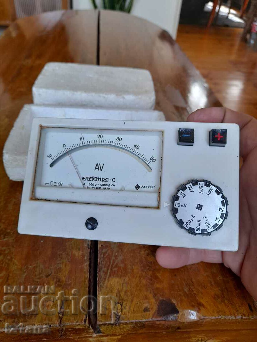 Auction Old Ampere, Volt meter Electra Auction Old Ampere, Volt meter Electra