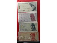 Bancnote-Indonezia-lot 4 bancnote