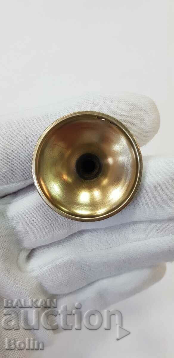 Rare Russian Silver Cup, 916 Enamel Vodka Cup - 6