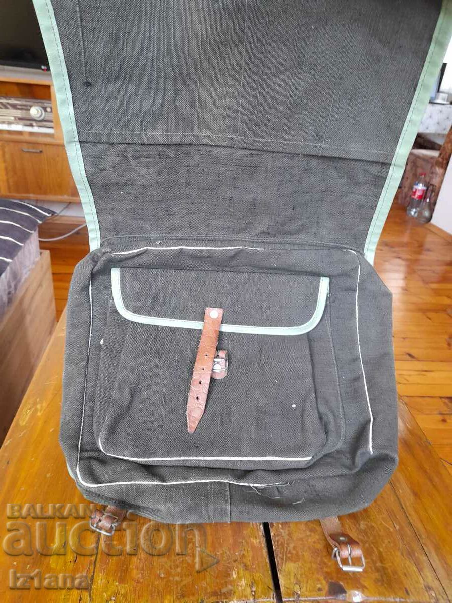 Auction  Old canvas bag