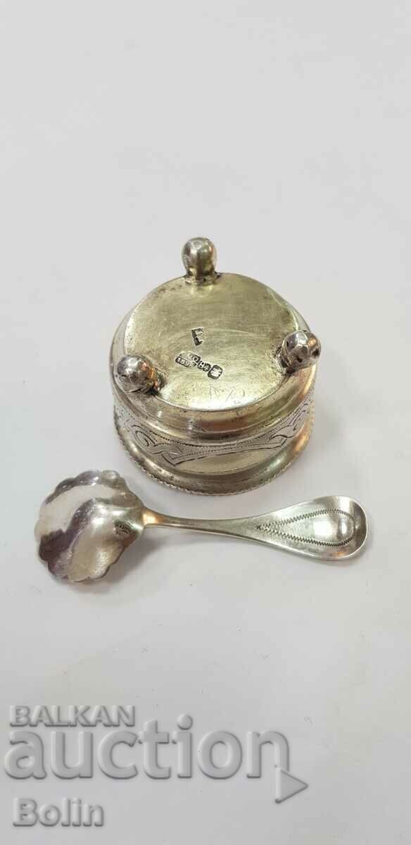Russian tsar's silver salt shaker, spawn 84 sample-1896. - 5