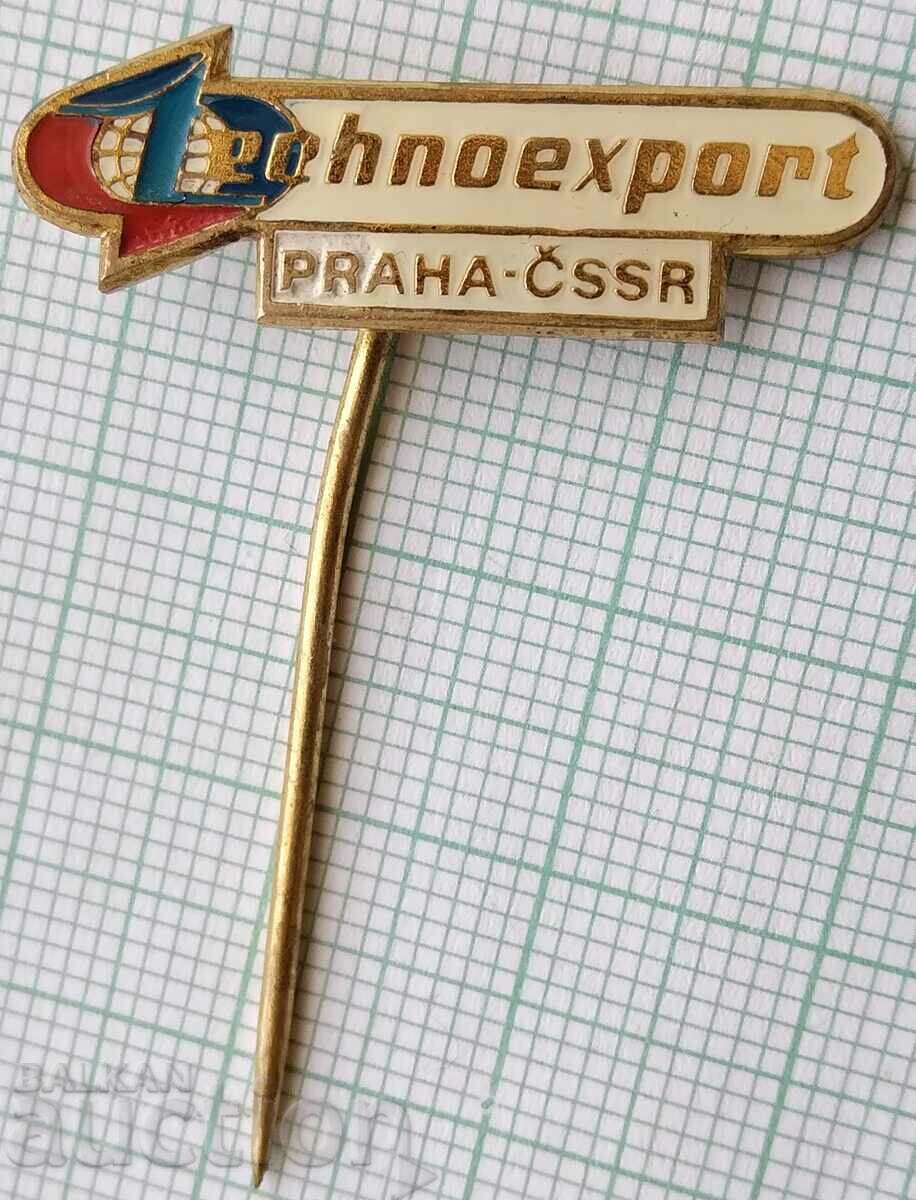 16131 Badge - Technoexport Prague Czechoslovakia