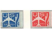 1958-60. STATELE UNITE ALE AMERICII. Avion cu reacție - imagine stilizată.