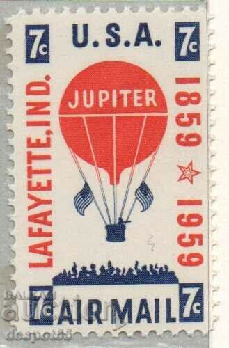 1959. USA. 100th Anniversary of the Jupiter Mail Balloon.