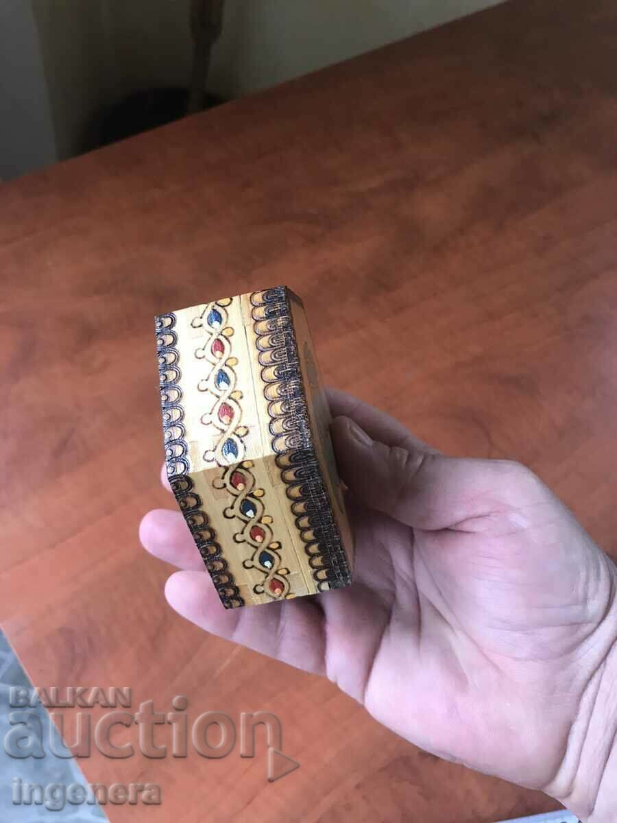 BOX WOOD PYROGRAPH DRAWING ANTIQUE FROM SOCA MOSTRA - 5 BOX WOOD PYROGRAPH DRAWING ANTIQUE FROM SOCA MOSTRA - 5