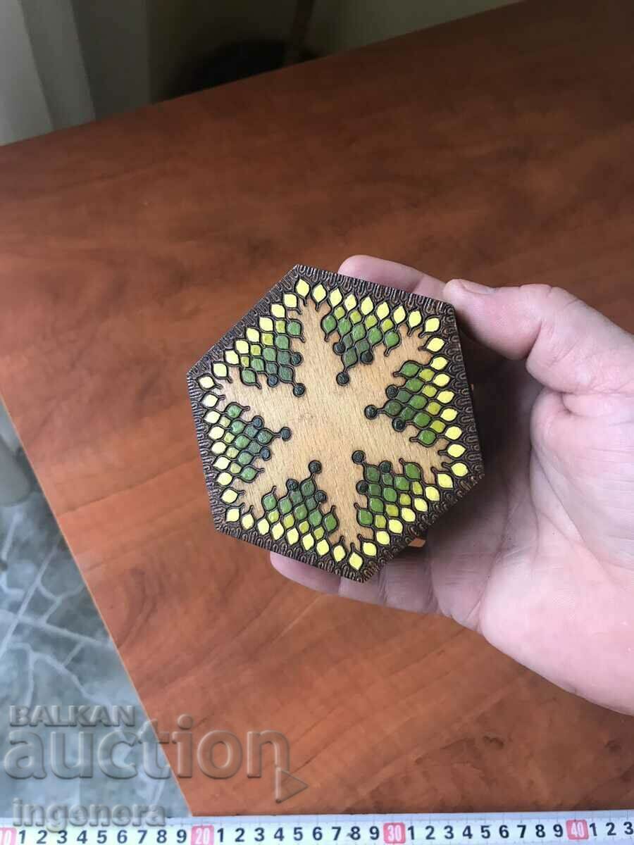 Delivery of BOX WOOD PYROGRAPH DRAWING ANTIQUE FROM SOCA MOSTRA