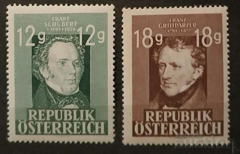 Αυστρία 1947 Προσωπικότητες MNH