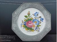BASSANO rare porcelain plate marked