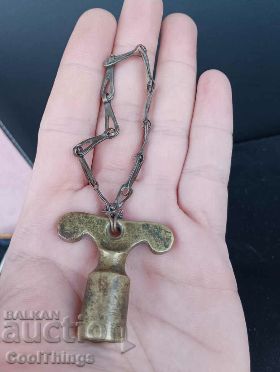 Old bronze key