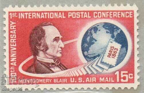 1963. SUA. Generalul poștal Montgomery Blair.