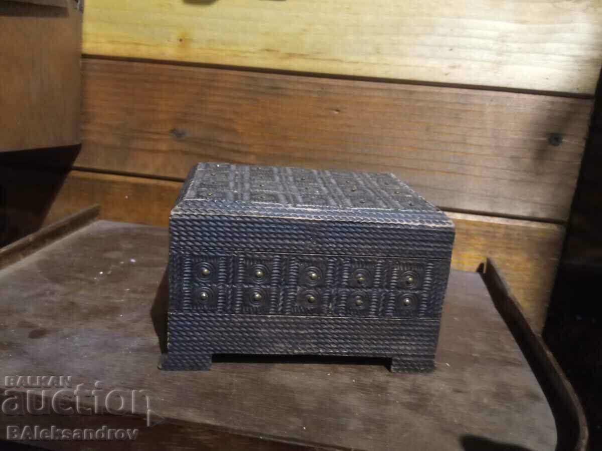 Delivery of Interesting old double wooden box Delivery of Interesting old double wooden box