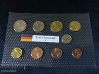 Germania 2002 A - Setul Euro - de la 1 cent la 2 euro + medalie