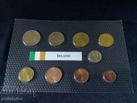 Ирландия 2002 - Евро сет - от 1 цент до 2 евро + медал