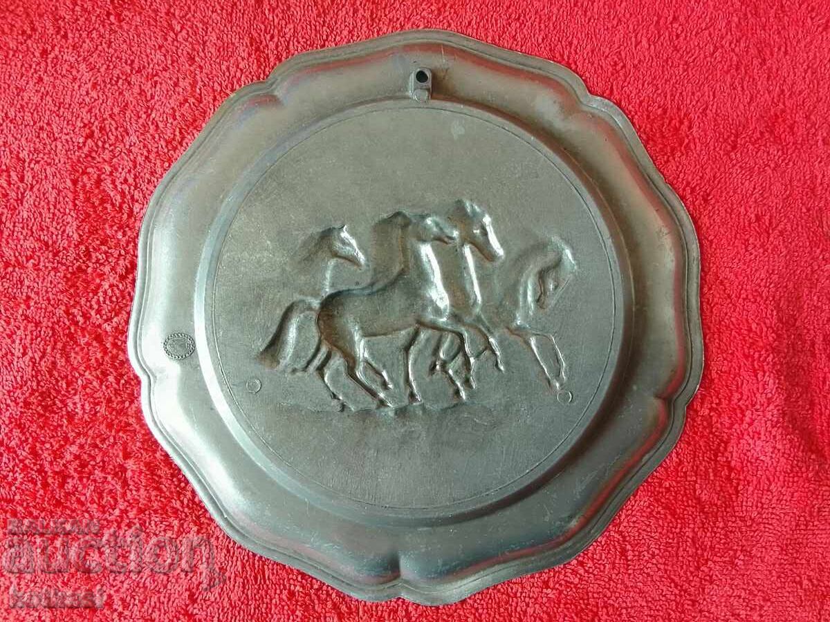 Metal wall plate Con Kone Germany marked - 6