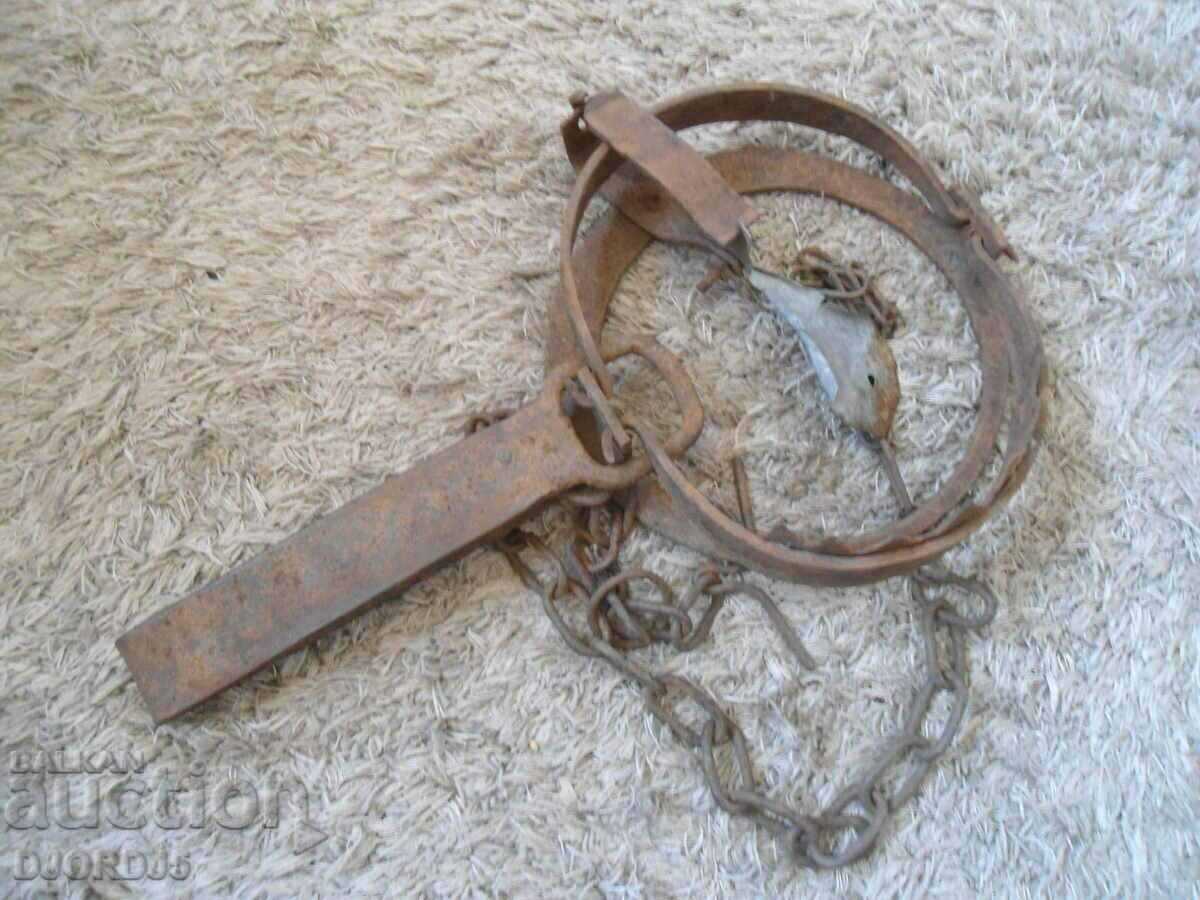 Auction  Old big trap, muzzle, working