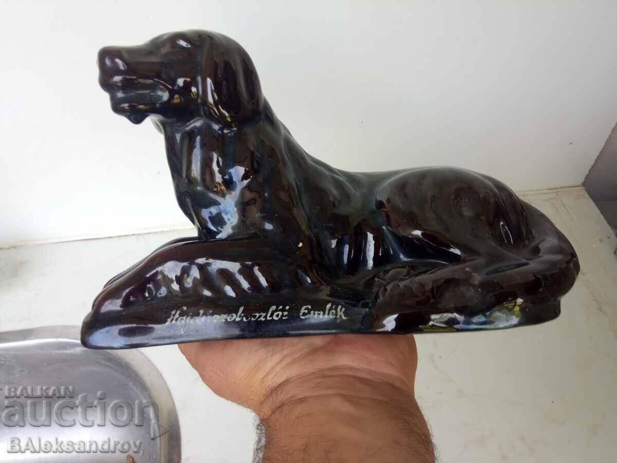 Large glazed figure of a dog - 5 Large glazed figure of a dog - 5