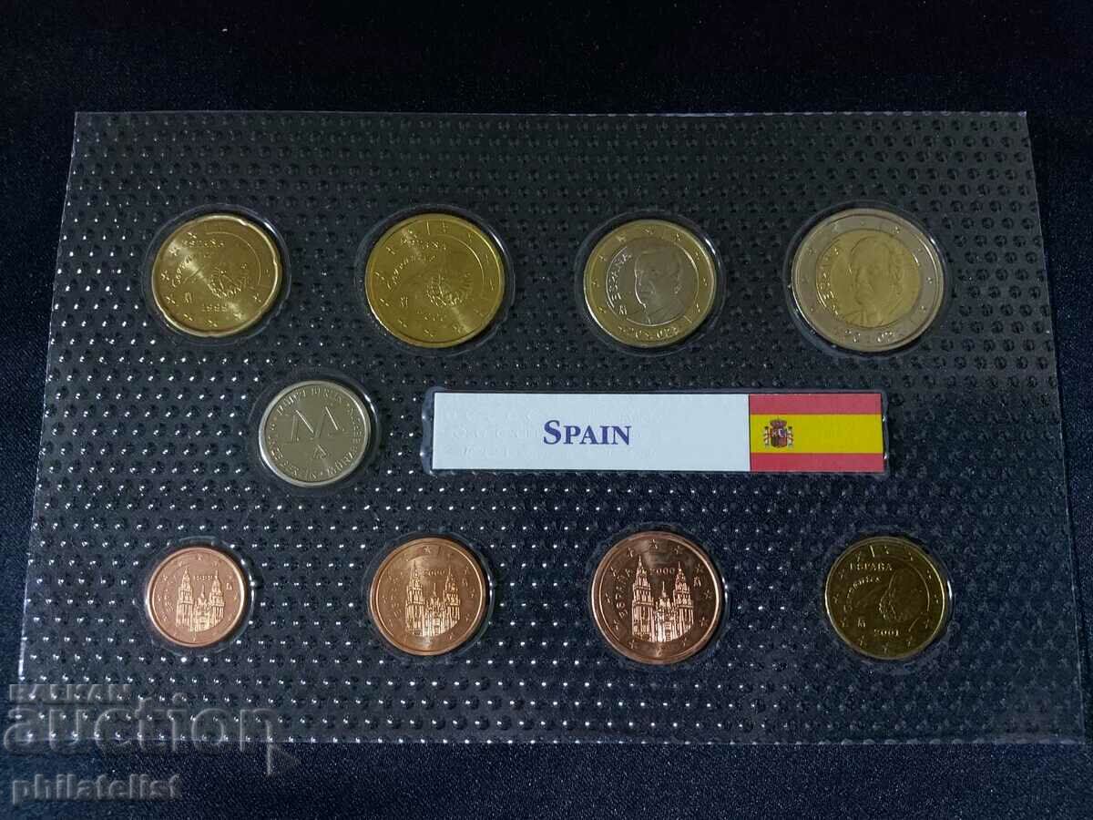 Spain 1999-2002 - Euro set - from 1 cent to 2 euros + medal with price 22.00 BGN | € 11.25 Spain 1999-2002 - Euro set - from 1 cent to 2 euros + medal with price 22.00 BGN | € 11.25