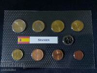 Ισπανία 1999-2002 - σετ ευρώ - από 1 σεντ έως 2 ευρώ + μετάλλιο