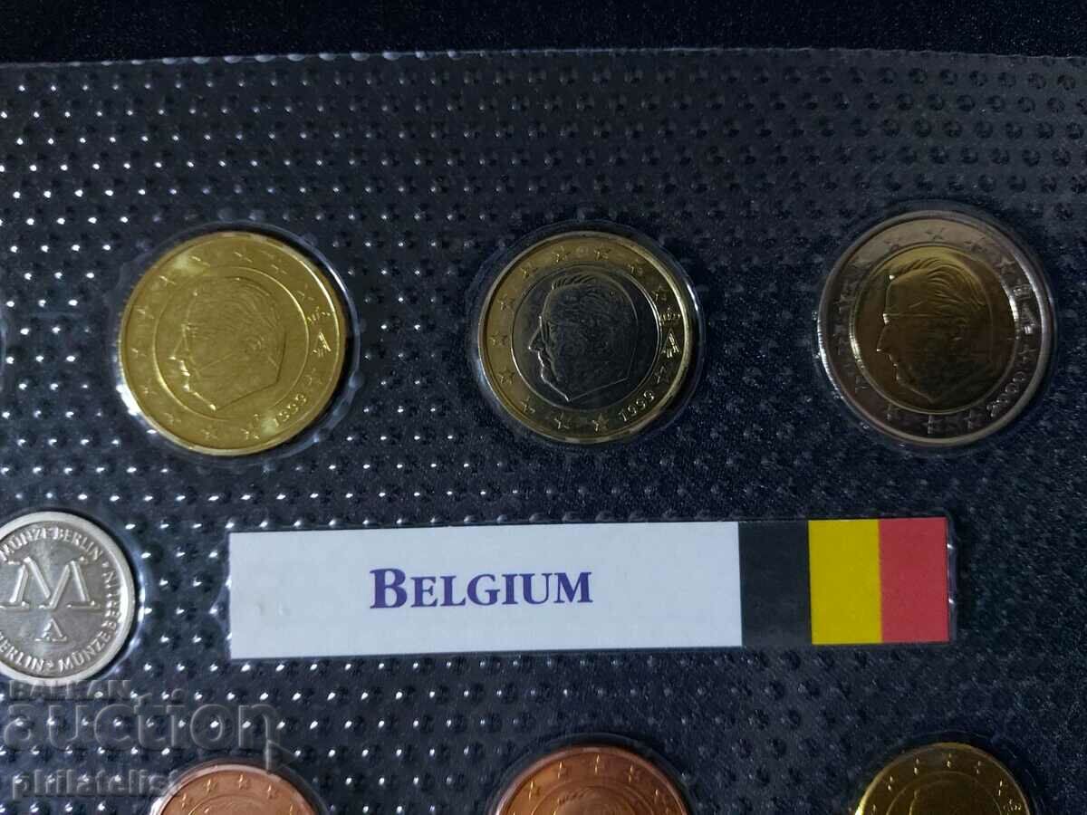 Auction Belgium 1999 - 2000 - Euro set from 1 cent to 2 euros + medal Auction Belgium 1999 - 2000 - Euro set from 1 cent to 2 euros + medal