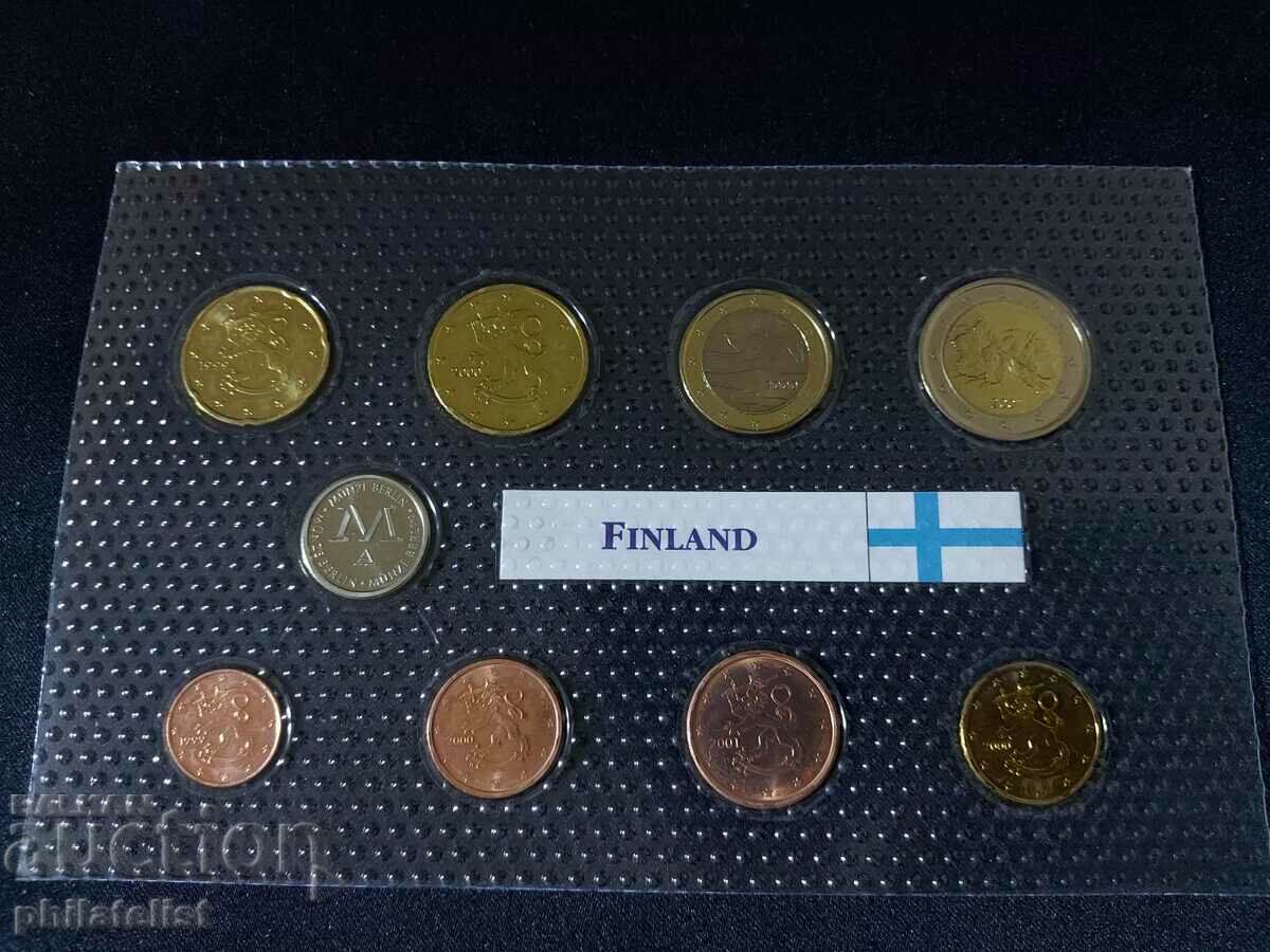 Auction Finland 1999 - 2001 - Euro set from 1 cent to 2 euro + medal Auction Finland 1999 - 2001 - Euro set from 1 cent to 2 euro + medal